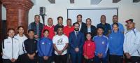 Minister Pokharel urges Asian Games athletes to give their best