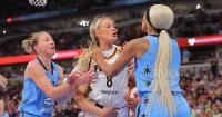 Chicago’s DiJonai Carrington posts ‘white privilege’ after ejection for foul on Fever’s Sophie Cunningham
