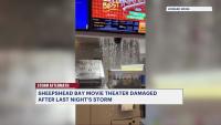 Moviegoers caught off guard as rain leaks into Brooklyn theater