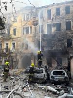 Russian missile attack damages residential buildings in Odesa, injures at least 6