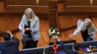 Eggs fly at Kosovo PM Albin Kurti as parliament erupts in chaos