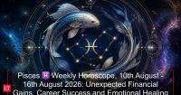 Pisces ♓ Weekly Horoscope, 10th August - 16th August 2026: Unexpected Financial Gains, Career Success and Emotional Healing for Pisces This Week