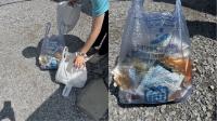 Korean Trash Bags Dumped at Famous Japanese Tourist Site