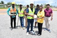 GFF President and Council Inspect FIFA Arena Mini-Pitch in Retrieve, Linden