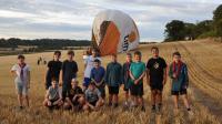 Welsh Scouts help land hot air balloon at Bristol International Balloon Fiesta