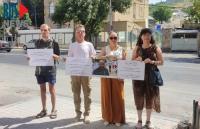 Picket participants in Yerevan supported Russian prisoners.