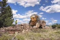 Rita the Rock Planter tells Victor’s story in the Trolls of America public art