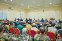 President Deni Takes His Command Meeting to Galkayo After the Camps Fall
