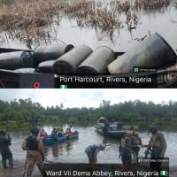 Nigerian Navy Disrupts Oil Theft Network, Intercepts 41,000 Litres of Suspected Stolen Crude, Illegal AGO in Rivers State