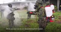 Taiwan Army conducts decontamination drill during Han Kuang exercises