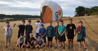Boys on Welsh Scout camping trip unexpectedly help land hot air balloon