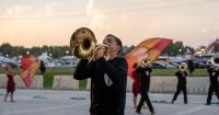 Carrying on a beloved tradition, high-school marching bands kick brass at the state fair