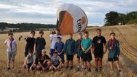 Scouts to the rescue as Welsh group on camping trip step up to help land hot air balloon