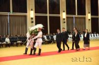 Senior Party and State Leaders Pay Floral Tributes to Former National Assembly President Xaysomphone Phomvihane
