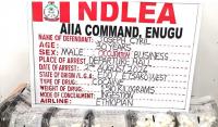 NDLEA arrests Italy-based businessman with ‘98 wraps of coc^ine’ in Enugu
