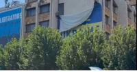 ‘Free Ukraine’ sign removed in Pristina after Zelensky Kosovo remarks
