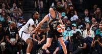 Surging Liberty rout short-handed Aces as Las Vegas rests Wilson, Gray and Young