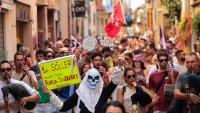 Hundreds of anti-tourism Spanish protesters march in Mallorca’s Soller