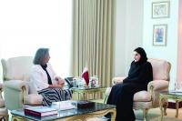 Al Misnad discusses relations with Turkish, Swiss envoys
