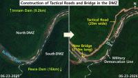 North Korea fortifies its side of the DMZ, satellite images show