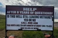 Saskatchewan landowner demands answers about abandoned oil well after eight years