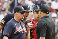 Braves pitcher Chris Sale ejected before start of game with Yankees