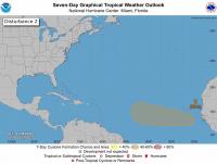 Tropical Wave Now Has 50% Chance of Developing as It Moves Across Atlantic