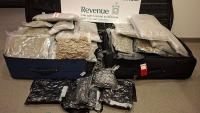 Nearly £1m of crystal meth and cannabis seized at Dublin Airport