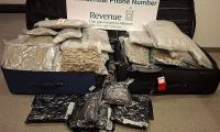 Police seize more than £800,000 worth of crystal meth and cannabis from passenger's luggage at Dublin Airport