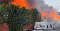 Crews battle fire at scrap metal yard in North Philadelphia