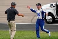 Ty Gibbs holds on to win NASCAR Cup Series race at Iowa Speedway