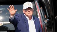 Trump does unusual slap on his own body with fears it's alarming medical issue