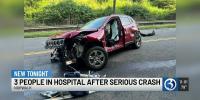 Serious crash in Norwalk leaves three hospitalized
