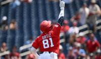 Nationals beat Reds on Ortiz's second career homer, strong bullpen outing