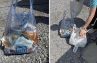 Japanese mountain lodge decries littering allegedly by Koreans, points to Ansan trash bag
