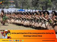 Active participation of the young generation during the 32nd Enga Cultural Show