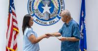 Sharon Manglona takes oath as Rota representative on election commission