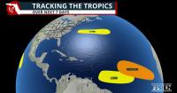 Three Atlantic disturbances being monitored, but none pose a direct threat