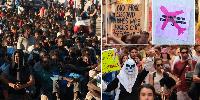 Spanish protesters vent fury at British tourists...while second Ceuta invasion looms