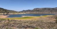 Blue Mesa, the largest reservoir in Colorado, is a quarter full