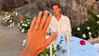 F1 star George Russell proposed to Carmen Montero Mundt with rare $1million ten-carat yellow diamond ring