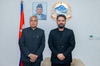 Nepal leader holding meetings with India, China envoys