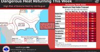 Magnolia Three-Day Weather/Sky Report: Heat builds across Magnolia as Perseid meteor shower approaches peak
