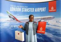 Emirates celebrates its two millionth passenger at Stansted Airport