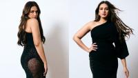 Huma Qureshi Stuns In A Sculpted Black Tony Ward Couture Gown