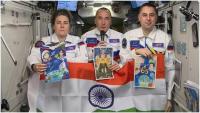 Russian Cosmonauts Hold Tricolour, Greet India Ahead Of 80th Independence Day