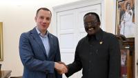 Jović Confers with Ambassador of Ghana