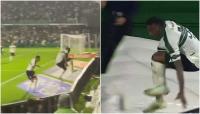 WATCH: Brazilian soccer player falls into tunnel while celebrating goal