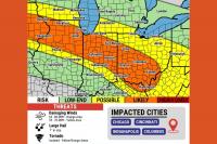Chicago, Indianapolis and Columbus Face Severe Weather This Tuesday as Damaging Winds Could Reach 80 MPH Across the Midwest and Ohio Valley