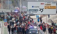 Dozens of migrants who crossed into Ceuta reached mainland Spain, Sky News told